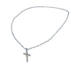 3.0 Silver Cross Necklace