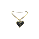 [3.0]Black Gold Heart Necklace
