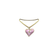 (3.0)Heart Rose Quartz Neckace