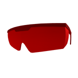 80s Style Red Block Sunglasses