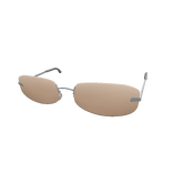 90's Beige Frameless Sunglasses