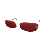 90's Frameless Sunglasses (Red)