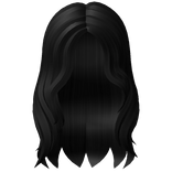 90's Supermodel Messy Hair Black