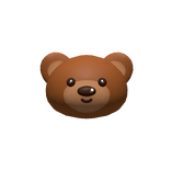 Adorable bear head 