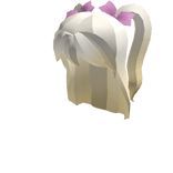 Adorable Blonde Bow Pigtails Version 2