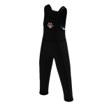 Adorable Cat Paw Overall in Black and Pink