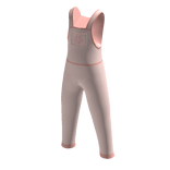 Adorable Cat Paw Overall in Red and Pink