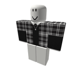 AESTHETIC Black Sweater x Flannel w Lockchain