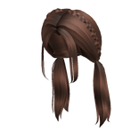 Aesthetic braided pigtails - Brown