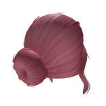 Aesthetic Casual Pink Bun