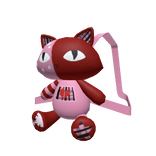 Aesthetic Cat Backpack (Pink / Red) Block body