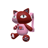 Aesthetic Cat Backpack (Pink / Red)