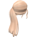 Aesthetic Fluffy Ponytail In Blonde