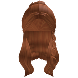 Aesthetic Half Up Bun w/ Braids - Ginger