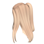 Aesthetic half up hair in blonde