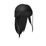 Aesthetic Half Up Half Down in Black