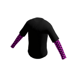 Aesthetic Layered Shirt with Purple Checkers