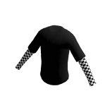 Aesthetic Layered Shirt with White Checkers