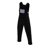 Aesthetic Picnic Plaid Overall in Black and Blue