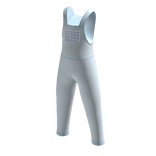 Aesthetic Picnic Plaid Overall in Pastel Blue