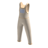 Aesthetic Picnic Plaid Overall in Yellow and Blue