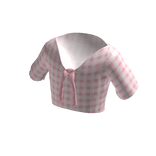 Aesthetic Pink Plaid Top