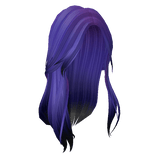 Aesthetic Purple Ombre Long Hair