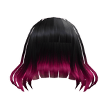 Aesthetic Short Hair Black To Pink