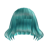 Aesthetic Short Hair Teal