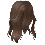 Aesthetic Split Bangs Hair in Brown 