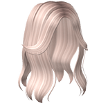 Aesthetic Split Bangs Hair in Platinum 