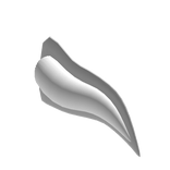 Albino White Axolotl Tail