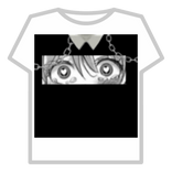 Anime black shoked girl eyes