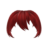 Anime Hair Bangs (Crimson Red)