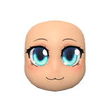 Anime Idol Head (Blue Eyes & Light Skin) 
