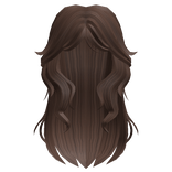 Aesthetic Split Bangs Hair in Brown - Roblox