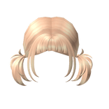 Anime Pigtails with Bangs in Blonde
