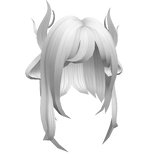 Anime Short Layered Deer Hair (White)