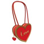 Antique Red Love Heart Bag (3.0)