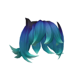Aqua Blue Hair Dragon Hair