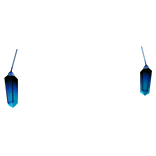 Aquamarine Crystal Earrings