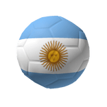 Argentina Flag Globe Soccer Ball Helmet Country