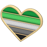 Aromantic Pride Pin