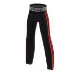 Athletic Leggings - Black & Red