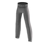 Athletic Leggings - Grey & White