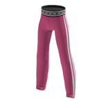Athletic Leggings - Pink & White