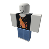 Autumn Cat Shirt with Jeans