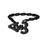 Avi Heart Chain (Black)