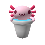 Axolotl in a cup