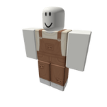 [B] Bear Patched Overalls w Beige Tee